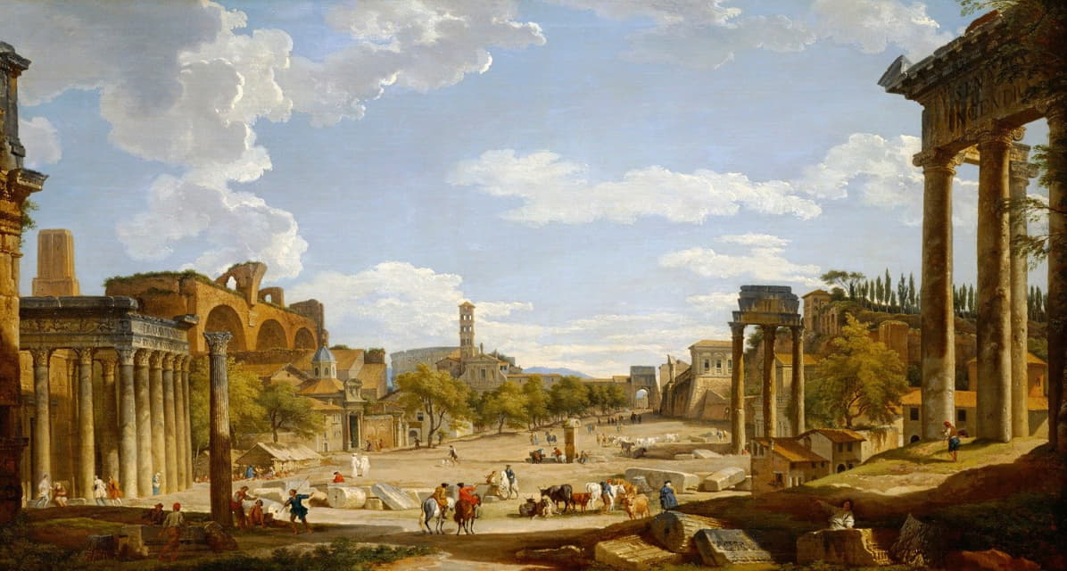 Giovanni Paolo Panini - View Of The Roman Forum