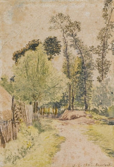 John Linnell - Study Of Trees At Bayswater, London