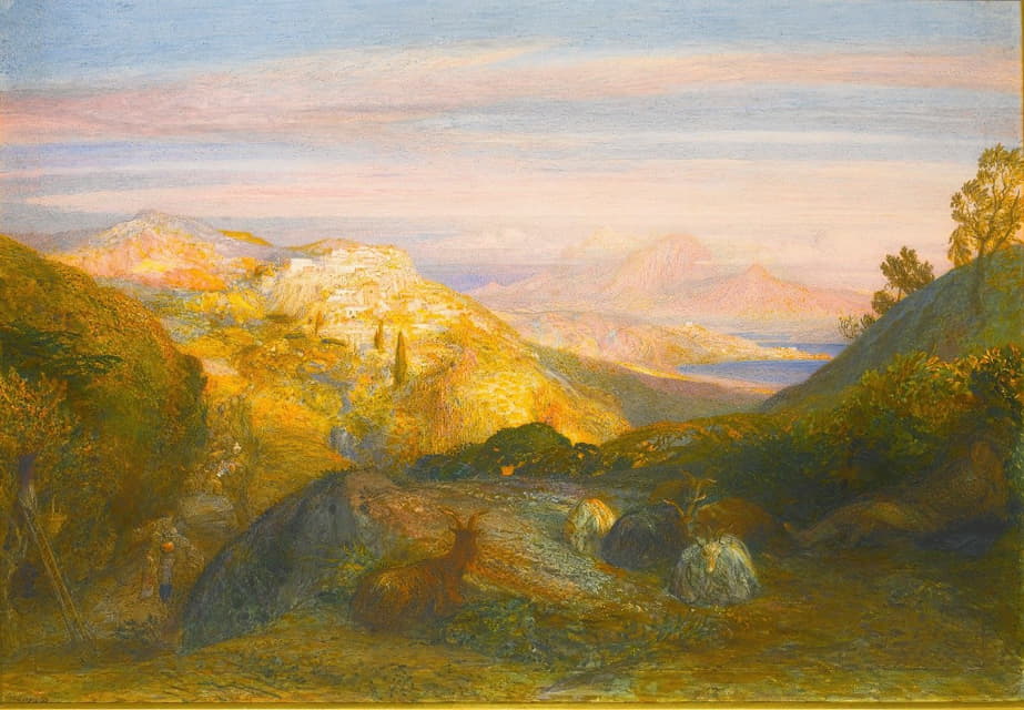 Samuel Palmer - The Near And The Distant; From Southern Italy