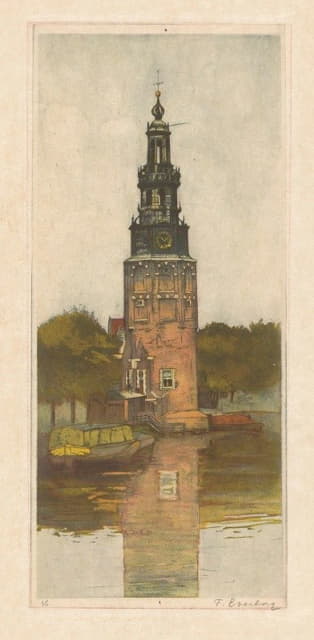 Frans Everbag - Montelbaanstoren in Amsterdam