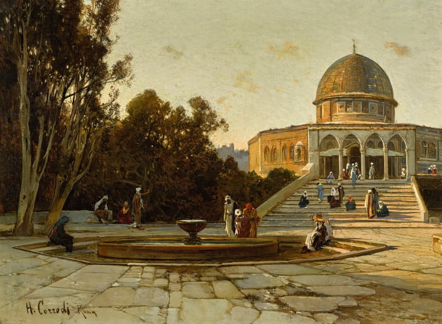 Hermann David Solomon Corrodi - The Dome Of The Rock, Jerusalem