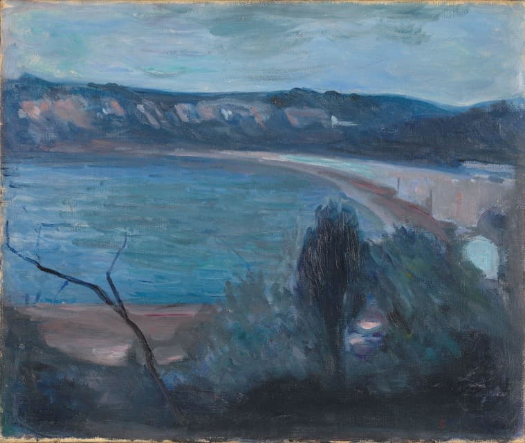 Edvard Munch - Moonlight by the Mediterranean