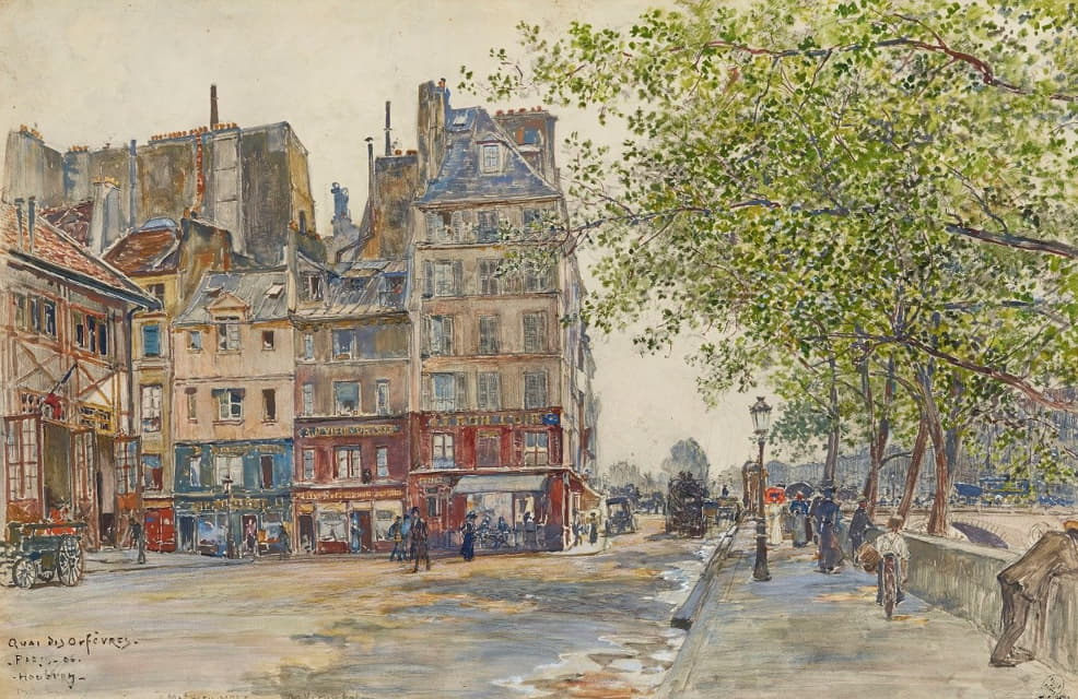 金匠码头。巴黎。1906年