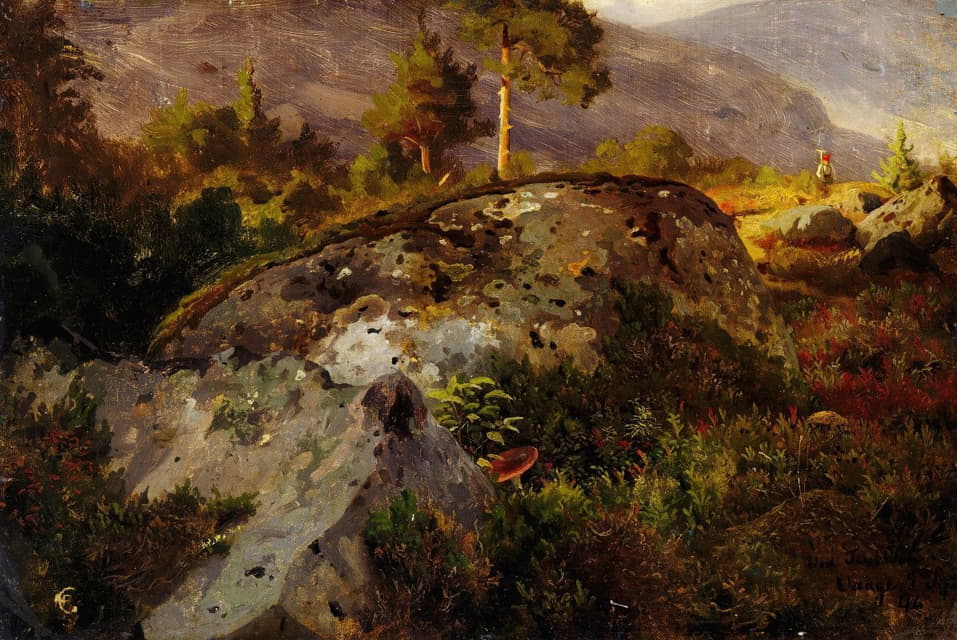 Hans Gude - Landscape Study from Vågå