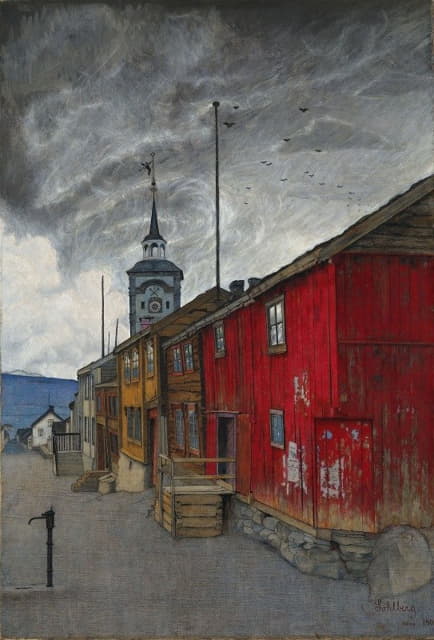 Harald Sohlberg - Street in Røros