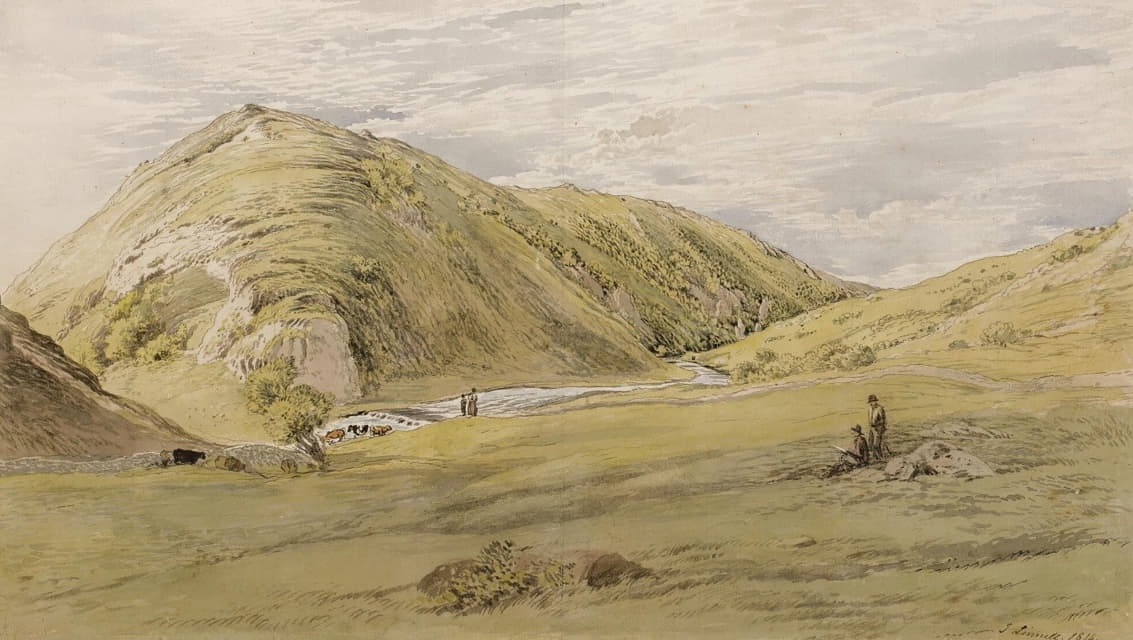 John Linnell - Entrance To Dovedale From Ashbourne, Derbyshire