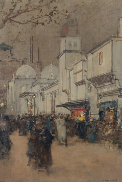 Luigi Loir - La rue des Nations, à l’Exposition Universelle de 1900