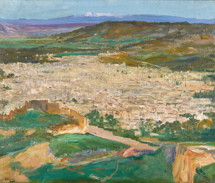 Sir John Lavery - A View of Fez