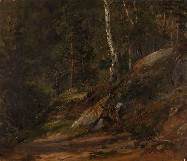 Thomas Fearnley - Forest Study from Romsdal