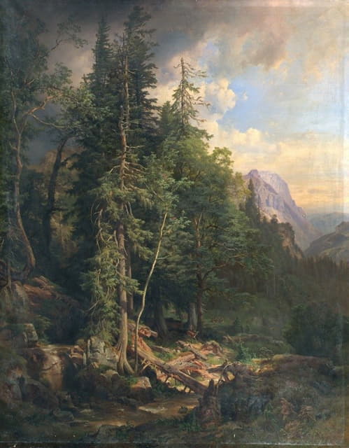 Anton Hansch - Aus den steirischen Gebirgswäldern bei Neuberg