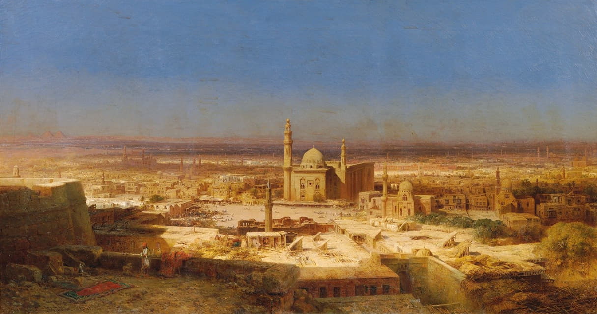 Bernhard Fiedler - Ansicht von Kairo