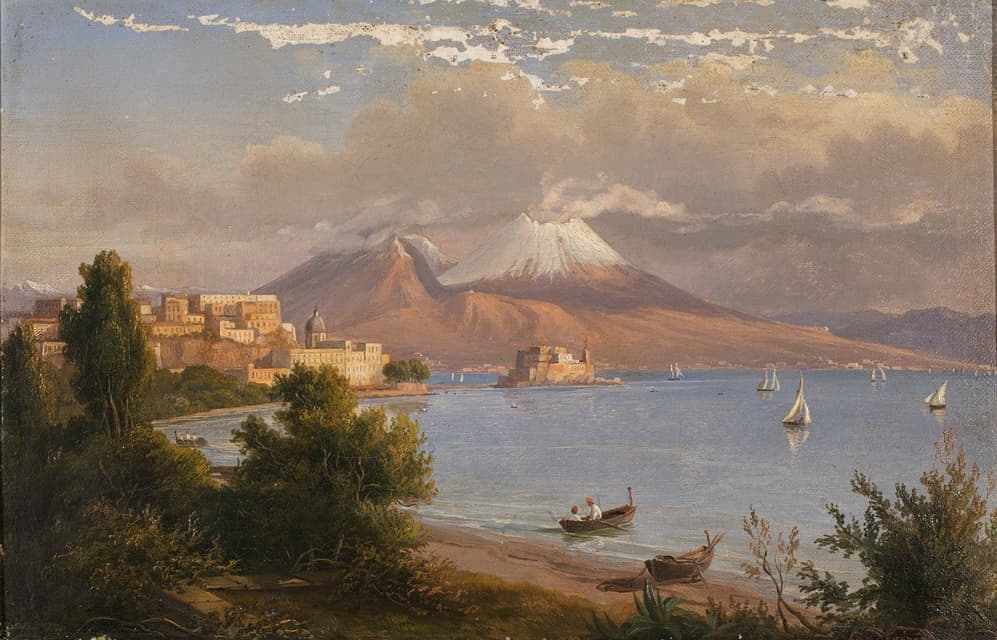 G. von Guirardi - Neapel mit Vesuv