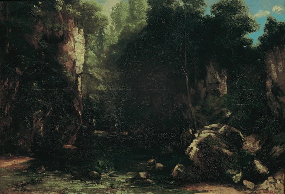 Gustave Courbet - Der Schattige Bach