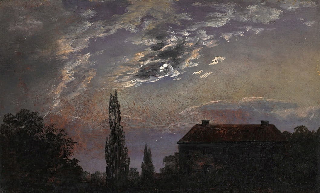 Johan Christian Dahl - Moonlit Landscape