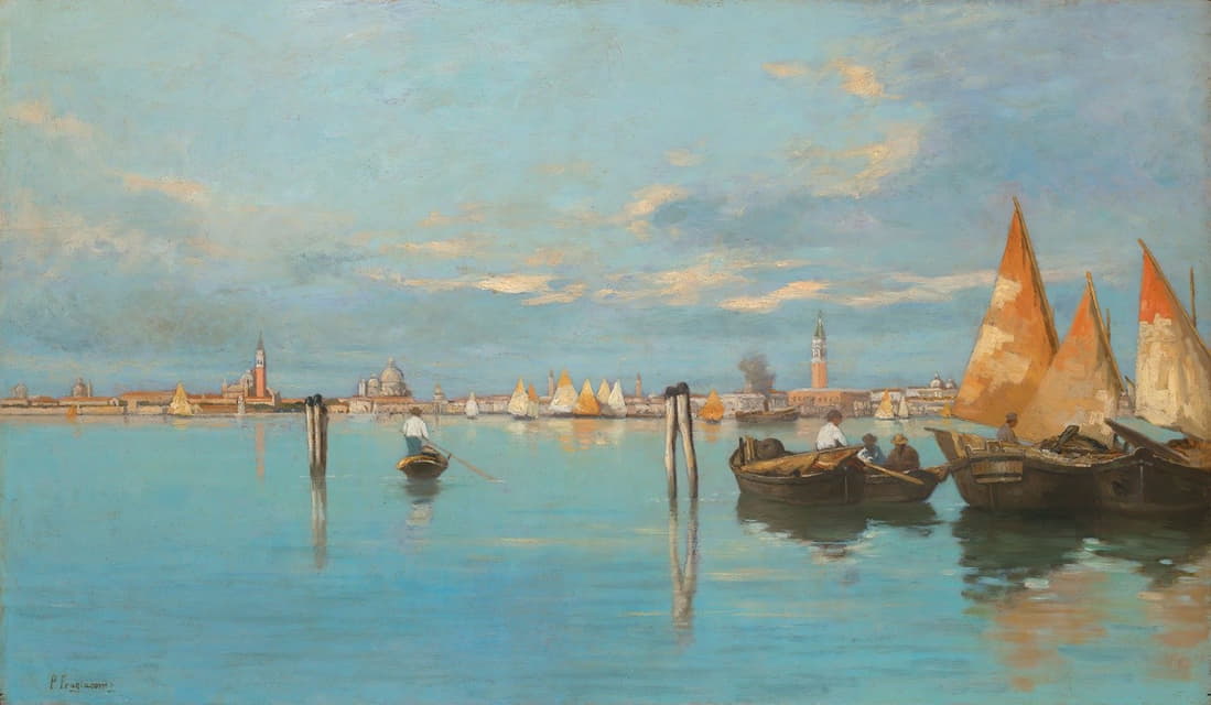 Pietro Fragiacomo - Veduta di Venezia