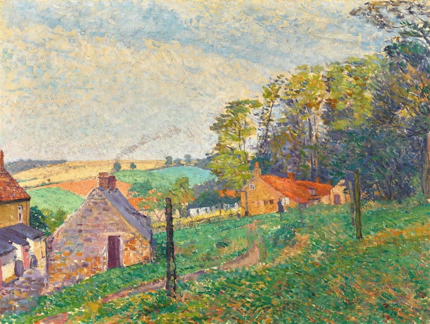 Spencer Frederick Gore - Landscape With Cottages