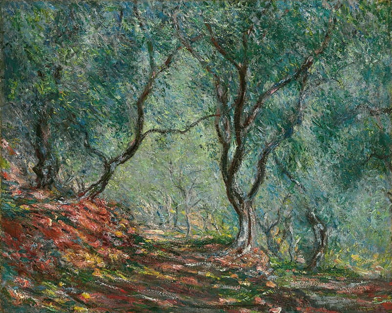 Claude Monet - Bois d’oliviers au jardin Moreno
