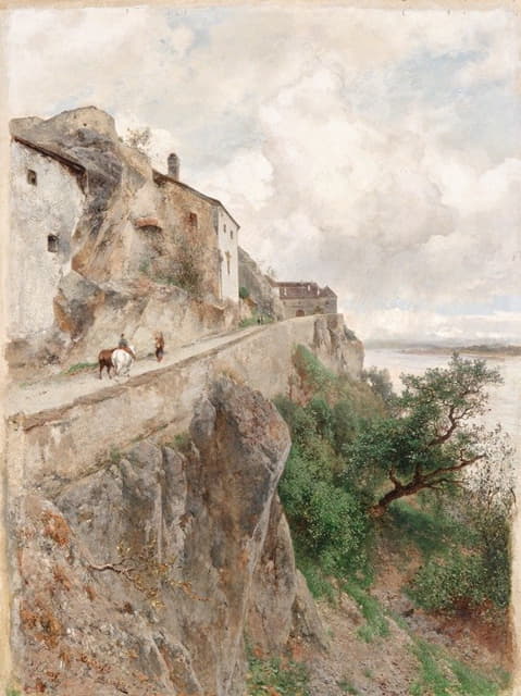Eduard Peithner von Lichtenfels - Dürnstein – Am Weg zum Schloss