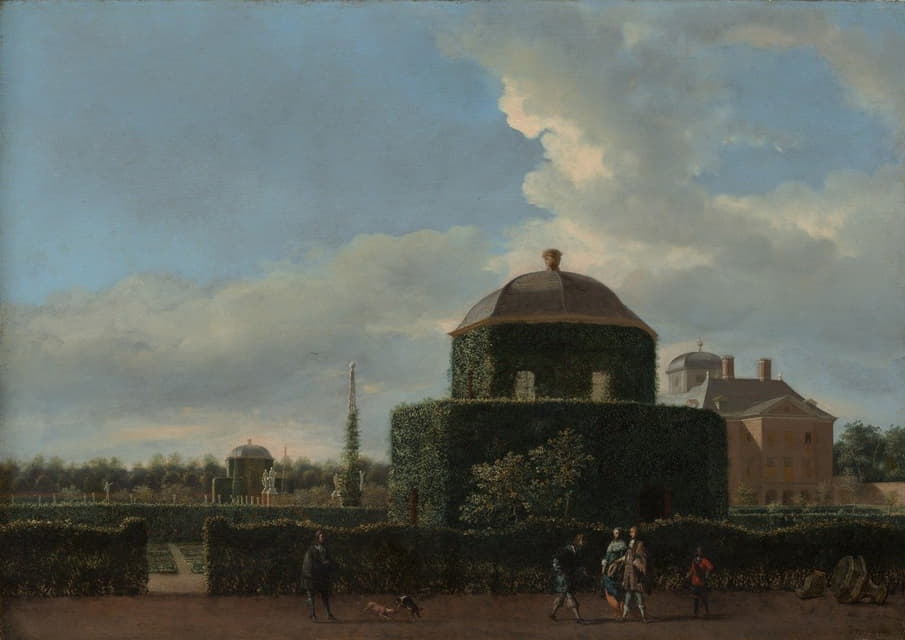 Jan van der Heyden - The Huis ten Bosch at The Hague and Its Formal Garden (View from the East)