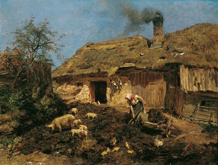 Olga Wisinger-Florian - Arbeit am Bauernhof
