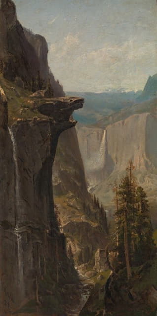 William Keith - Yosemite Falls, from Glacier Point