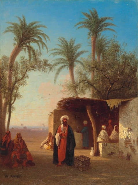 Charles Théodore Frère - Village in the desert, Algeria