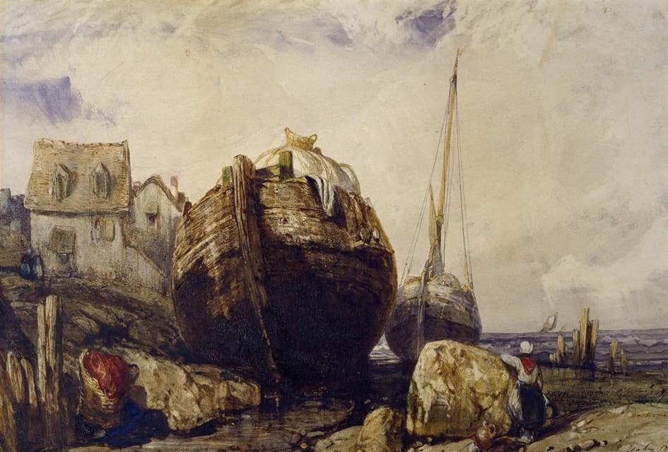 Eugène Isabey - Fishing Boats