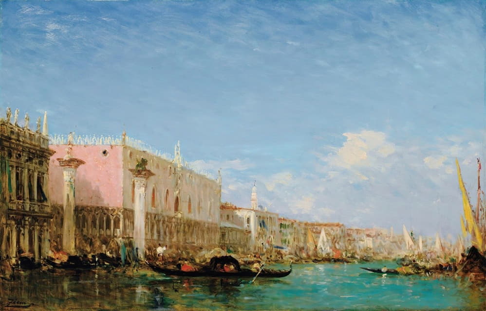 Félix Ziem - Le quai des esclaves, Venise