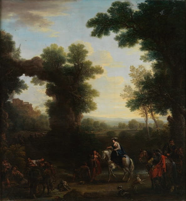 John Wootton - Classical Landscape with Gypsies