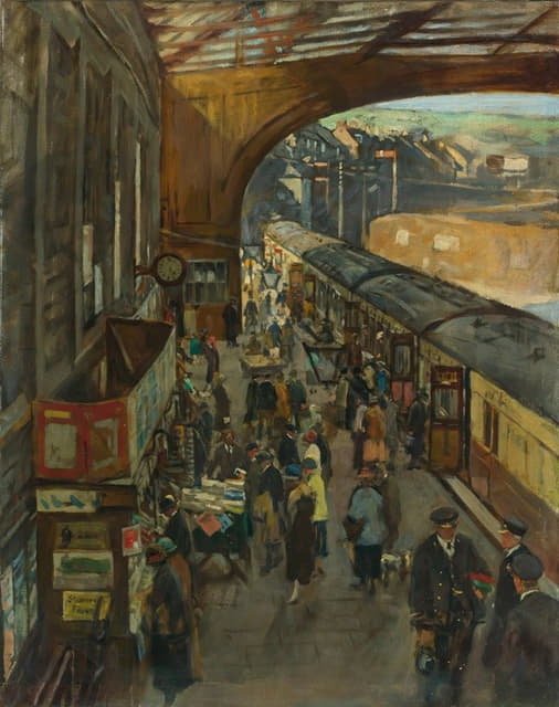 Stanhope Alexander Forbes - The Terminus, Penzance Station