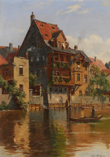 August Fischer - View of Nuremberg