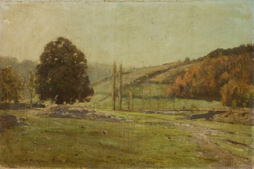 Curt Agthe - Landscape with poplars