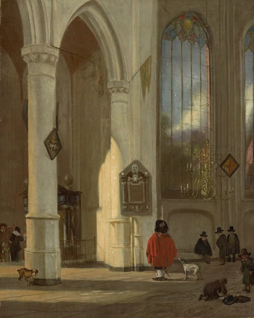 Emanuel de Witte - Interior of the Oude Kerk in Delft