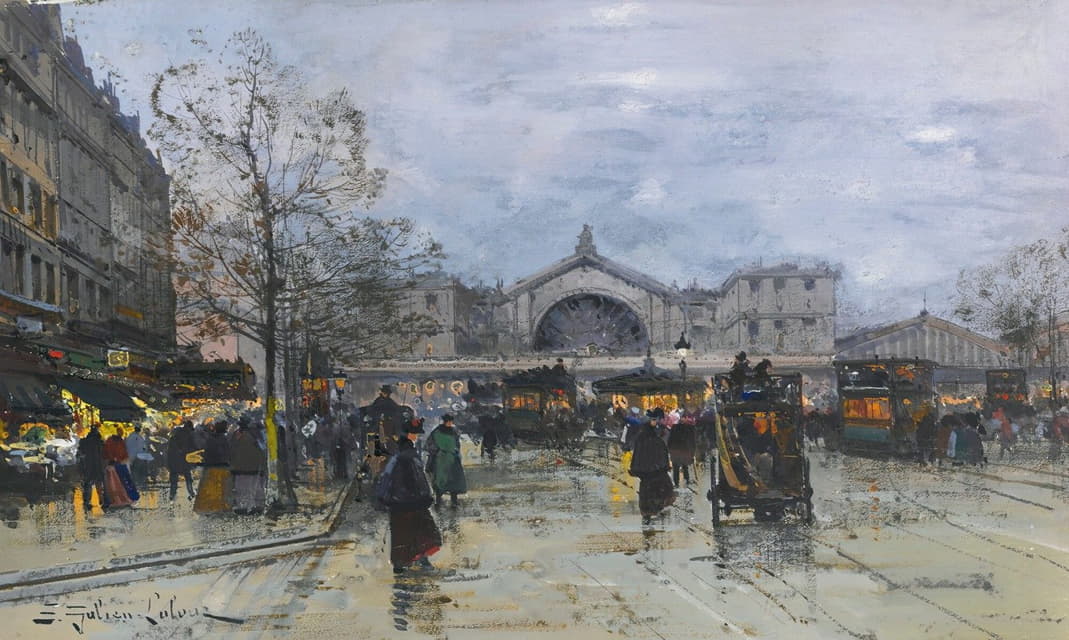 Eugène Galien-Laloue - La Gare De L’est