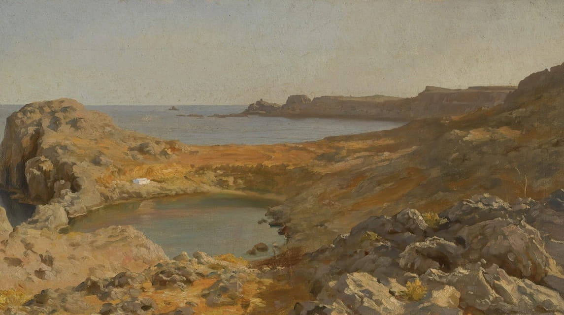 Frederic Leighton - St Paul’s Bay At Lindos, Rhodes