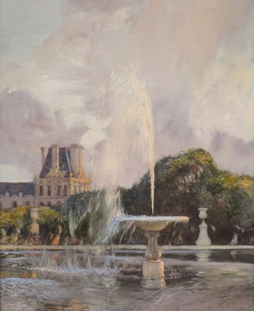 Gaston La Touche - A Water Fountain in the Tuileries