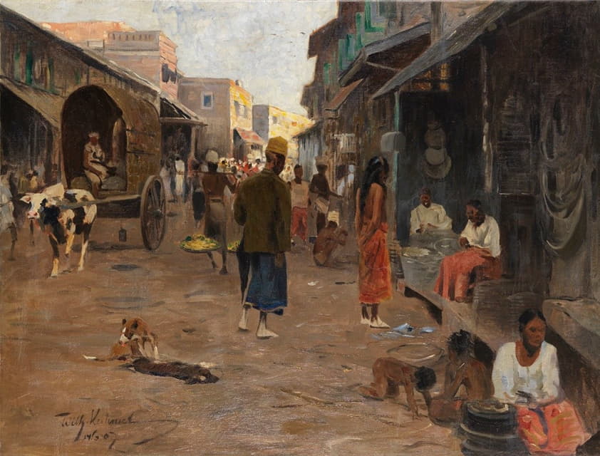 锡兰（斯里兰卡）的街景