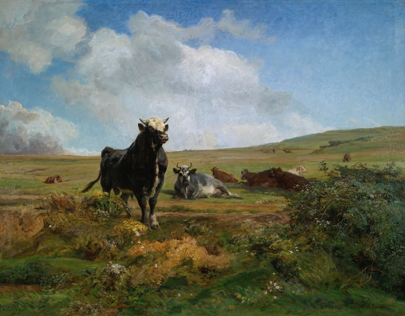 Auguste Bonheur - Leader Of The Herd