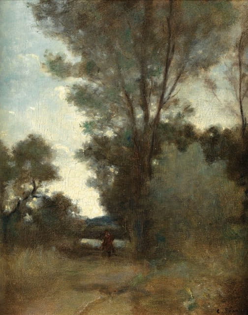 Camille Pissarro - Cavalier À L’orée D’un Bois