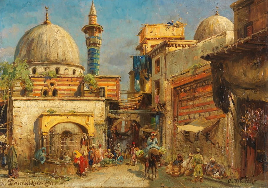 大马士革市场街
