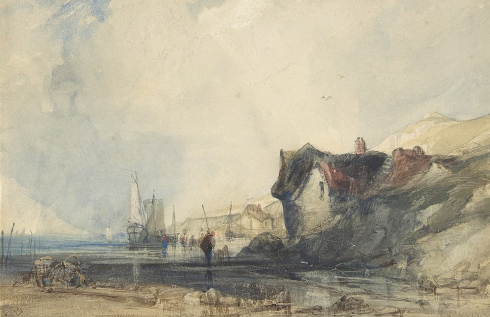 Charles Bentley - View on the Coast at Deal