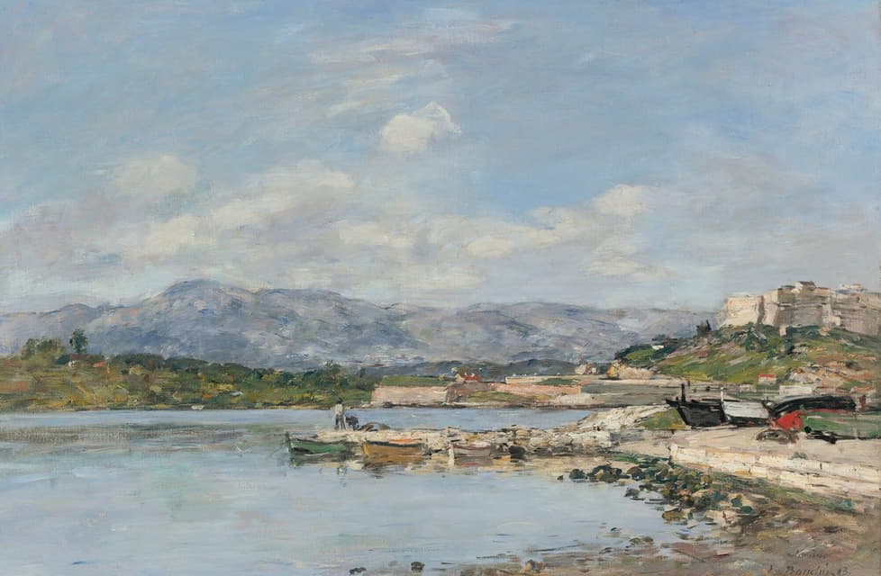 Eugène Boudin - Antibes, Le Fort Carré