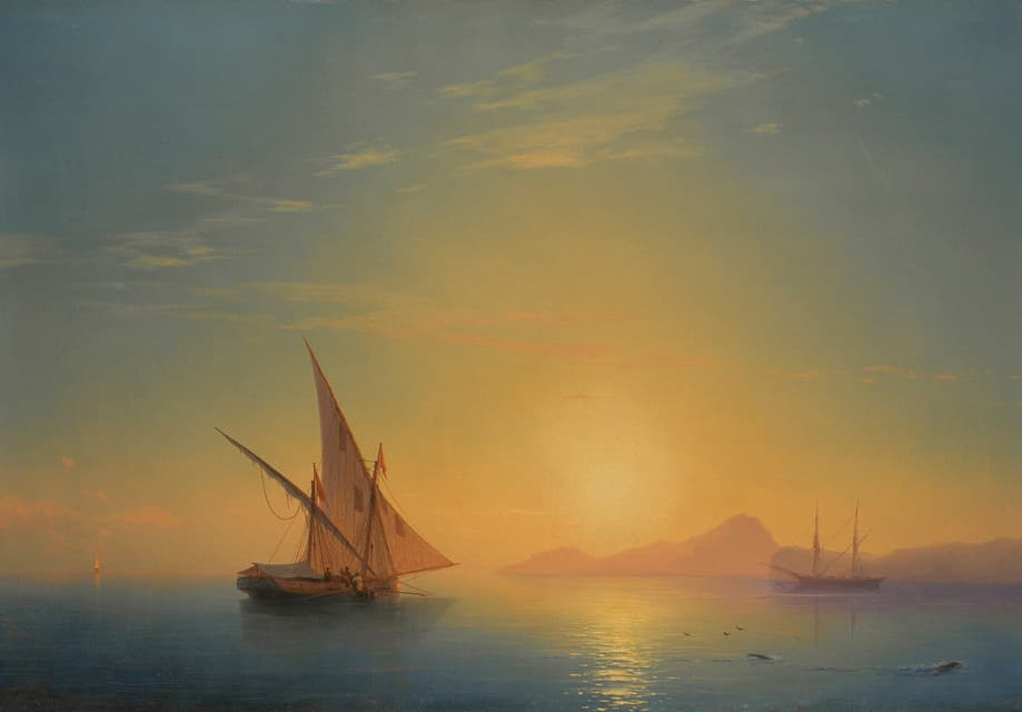 Ivan Konstantinovich Aivazovsky - Sunset Over Ischia