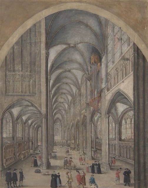 Jacob van der Heyden - Interior of Strasbourg Cathedral