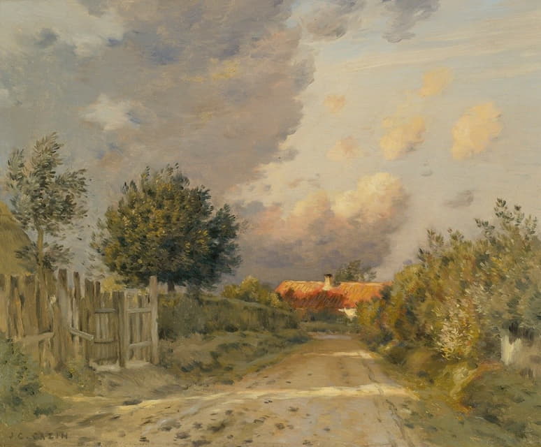 Jean Charles Cazin - Early Evening In The French Countryside