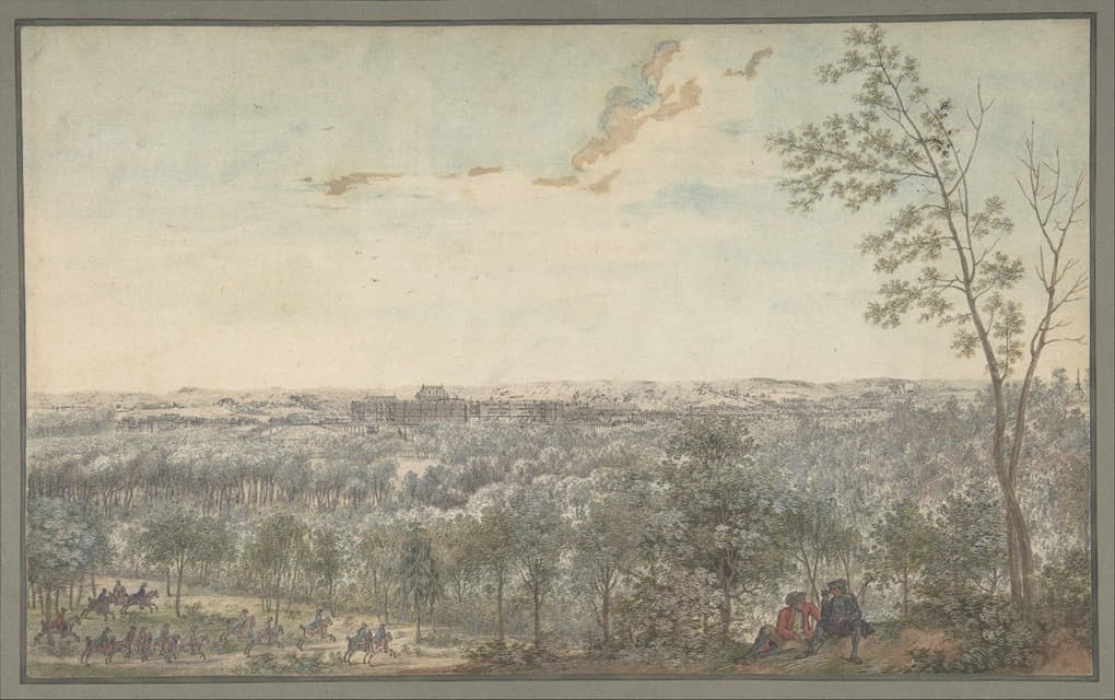 Louis Nicolas de Lespinasse - Versailles Seen from the Southwest