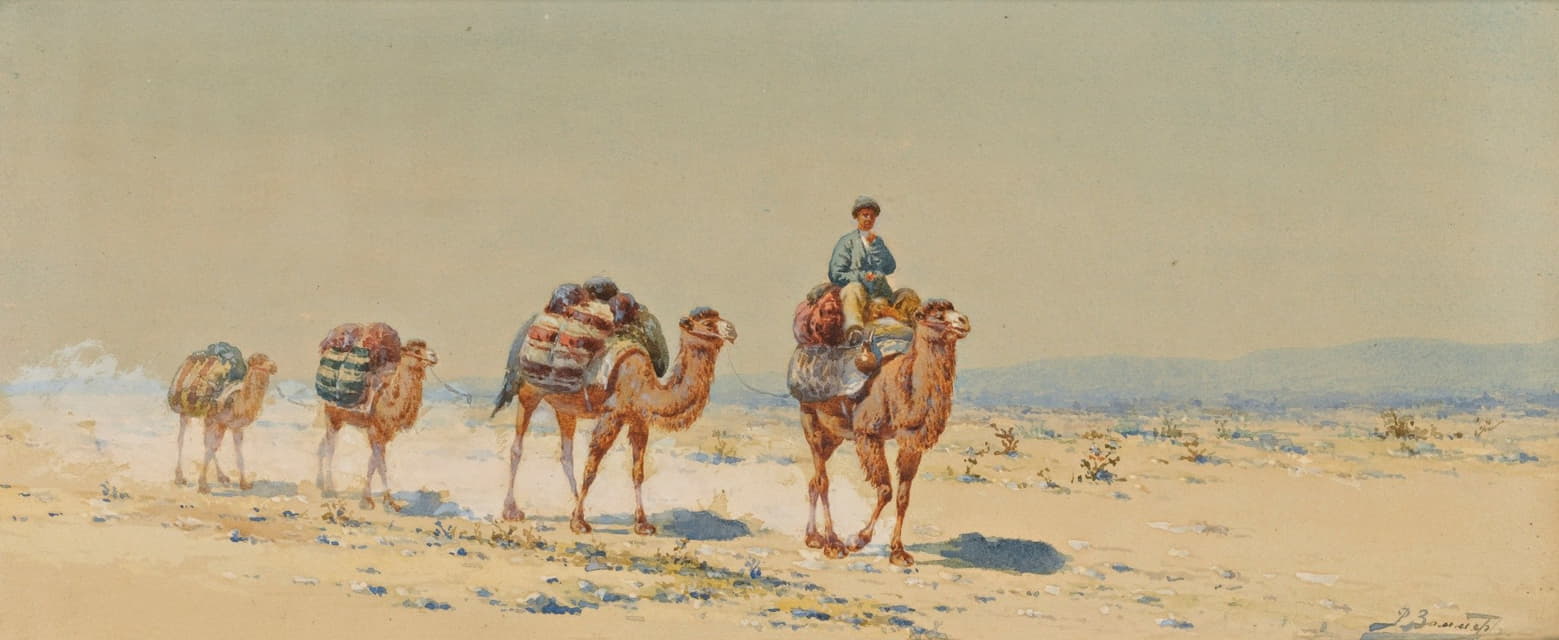 Richard Karlovich Zommer - Desert Caravan