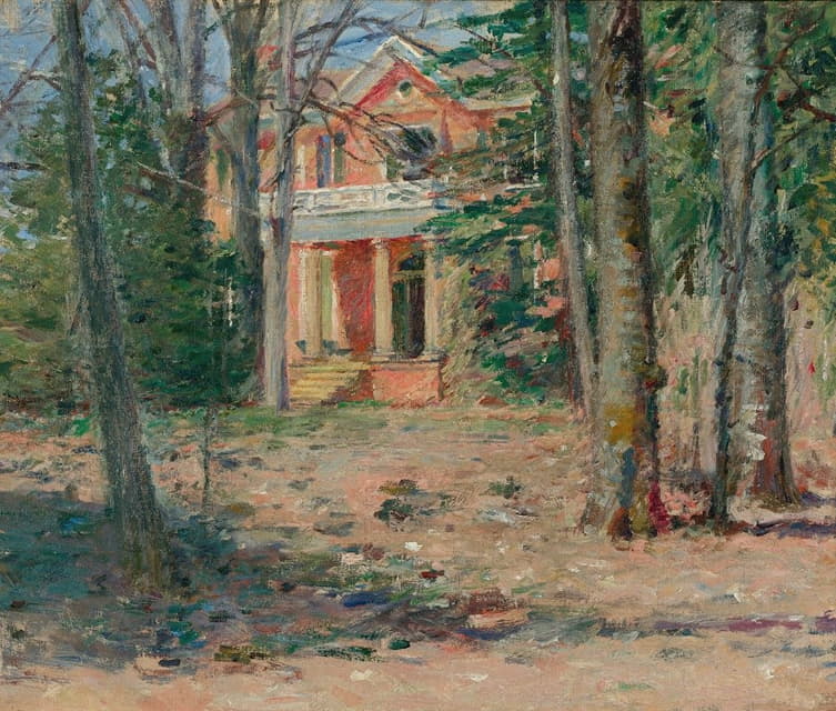 Theodore Robinson - House In Virginia (Castle Hill)