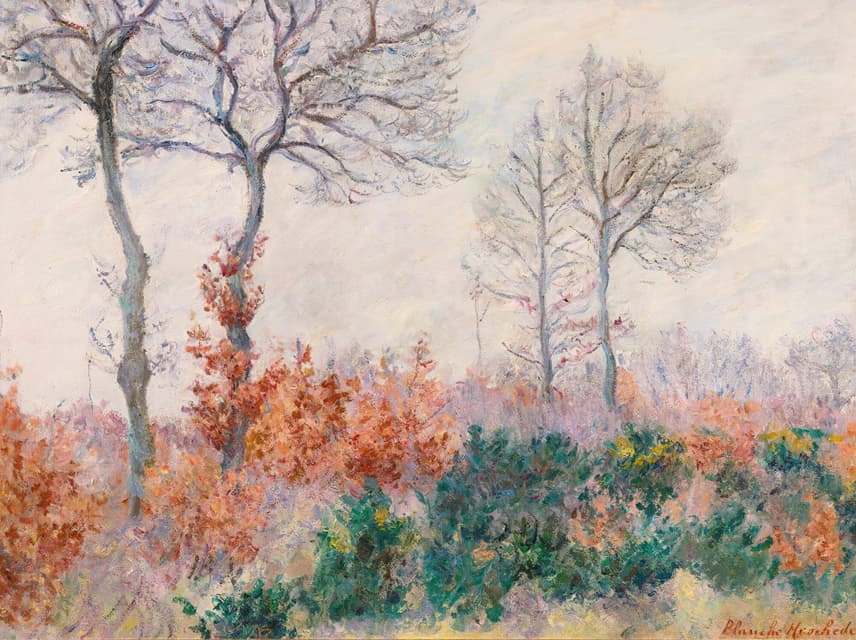 Blanche Hoschedé-Monet - Bois Tailler En Automne (Effet D’hiver)