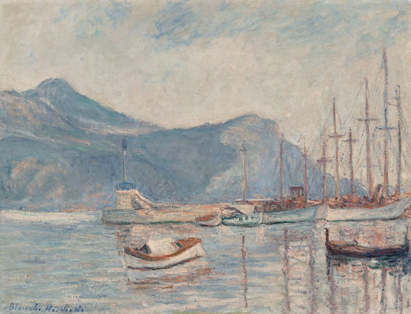 Blanche Hoschedé-Monet - Les bateaux au port